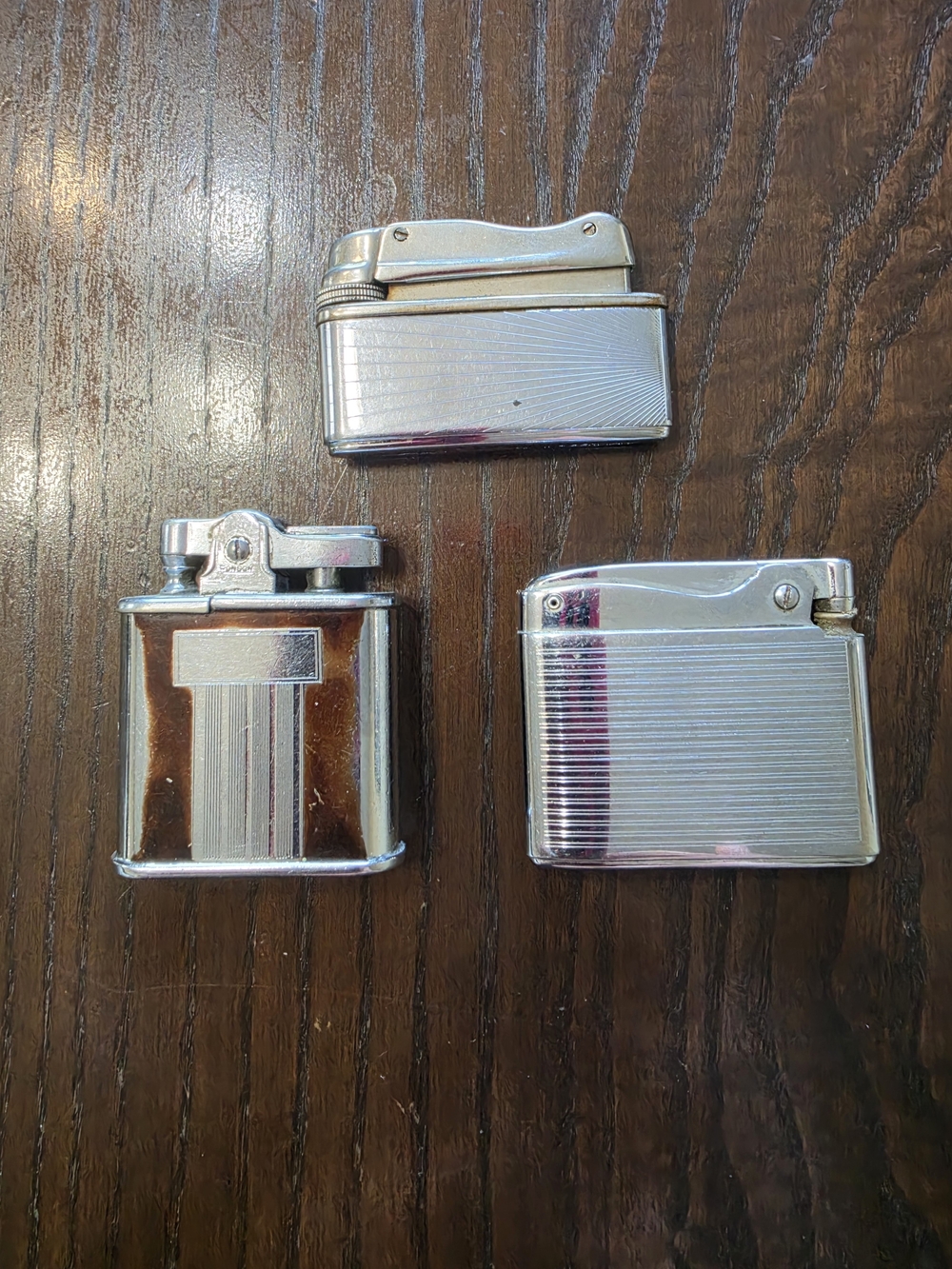 Silver Men’s Pocket Lighters - Classic Shiny Finish